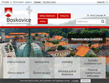 Tablet Screenshot of boskovice.cz